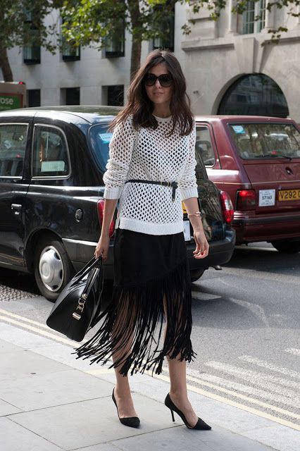 How to Wear Fringe Skirts | Cool street fashion, Fashion week .