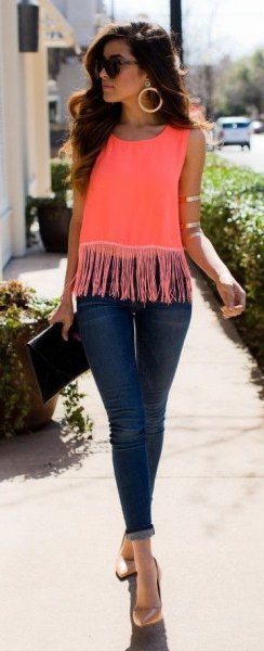 15 Amazing Outfit Ideas on How to Wear Fringe Top - FMag.c