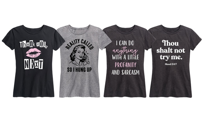 Up To 15% Off on Women's Sassy Graphic Tee S-3X | Groupon Goo
