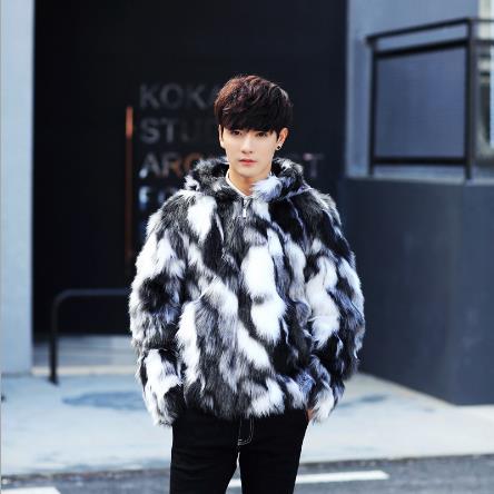 Retro Men's Faux Fur Coat 2020 Plus Size 4XL 5XL Winter Knitted .