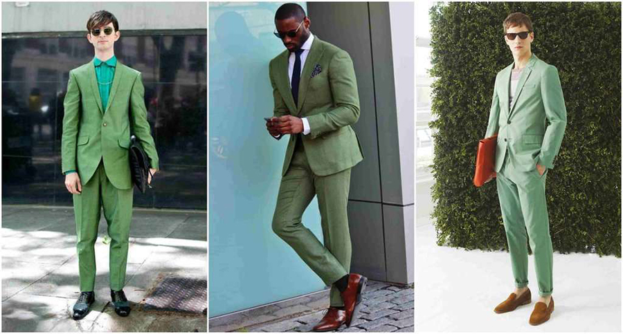 How To Wear, Match & Pair GREEN in Menswear part 1 - Mens Suit Bl