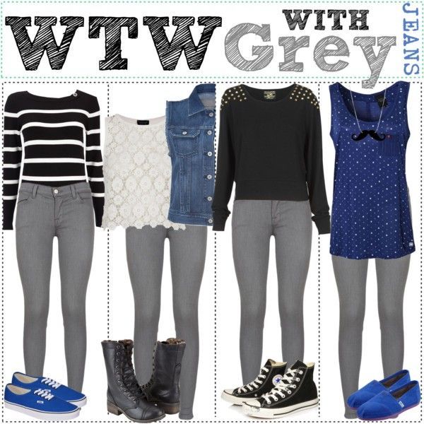 What To Wear With Grey Jeans | Grey Jeans, What To Wear and Grey .