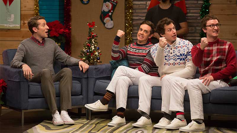Comedy Bang! Bang!: The Lonely Island Wear Holiday Sweaters .