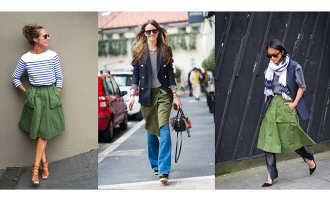 Get the look: A utility khaki skirt. – The FiFi Repo