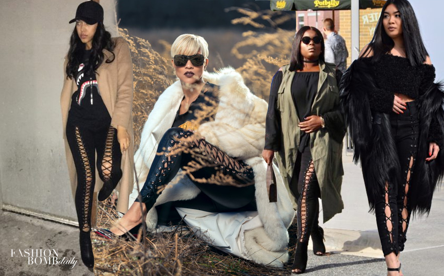 How Do You Wear It? The Lace-Up Pants Trend – Fashion Bomb Daily .