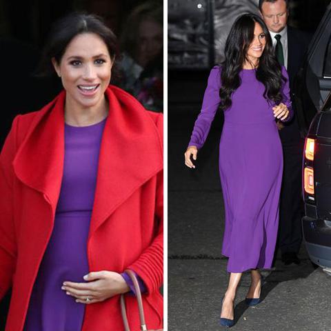 Meghan Markle knows how to wear purple - steal her style - Photo
