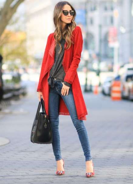 How To Wear Red Cardigan Work Outfits 68 Trendy Ideas | Red .