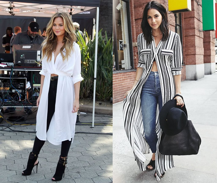 12 Amazing Ways on How to Wear Long Shirts for Women - FMag.c