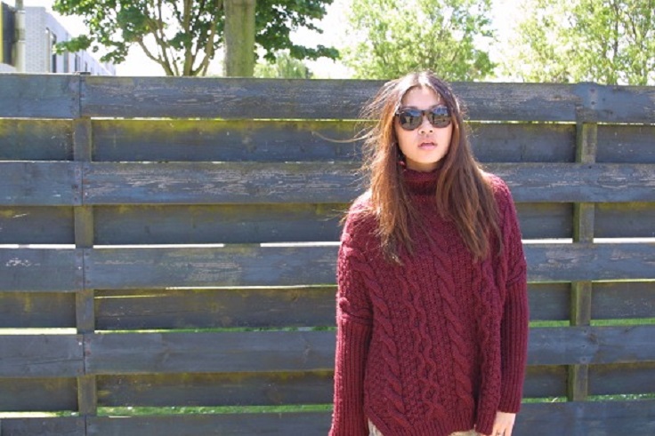 What To Wear With Burgundy Sweater | Her Sweat