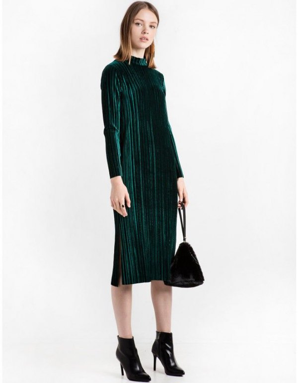 How to Wear Midi Pleated Dress: 15 Best Outfit Ideas - FMag.c