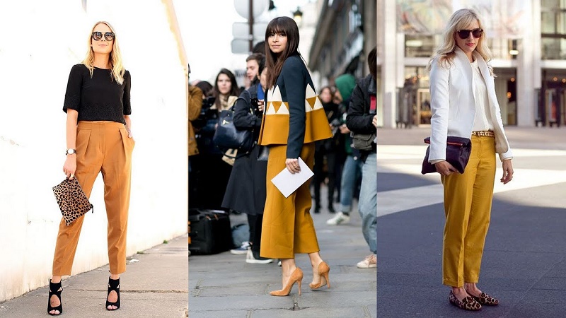 What to wear with mustard pants? - Dress Onli