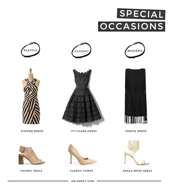 my capsule wardrobe for special occasions + how to build one yourse