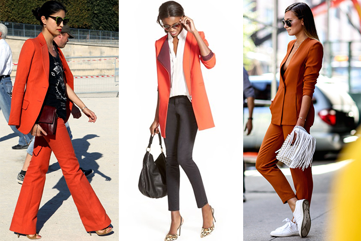 Orange blazers | HOWTOWEAR Fashi