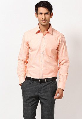 Peach Formal Shirts | Peach shirt outfit, Peach shirt, Formal .