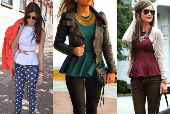 Tips for wearing Peplum blouses according to your body type .