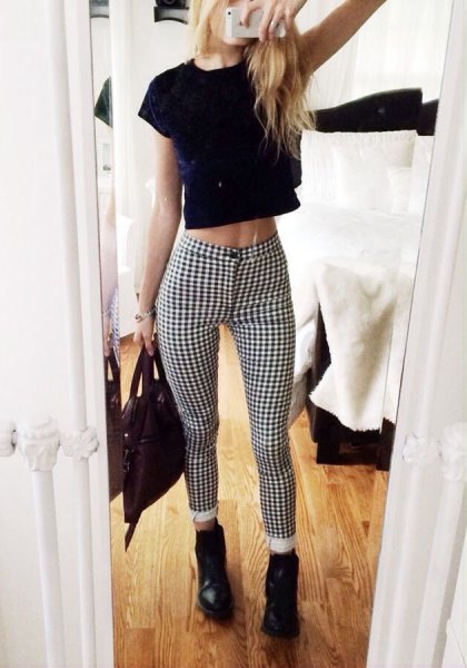 How to Wear Plaid Skinny Pants: Best 15 Stylish Outfit Ideas for .