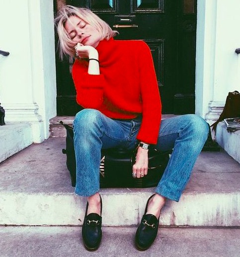 Ten ways to wear the seasons red jumper - amothersed