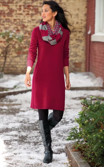J Jill Italian wool & cashmere dress | Red winter dresses, Clothes .
