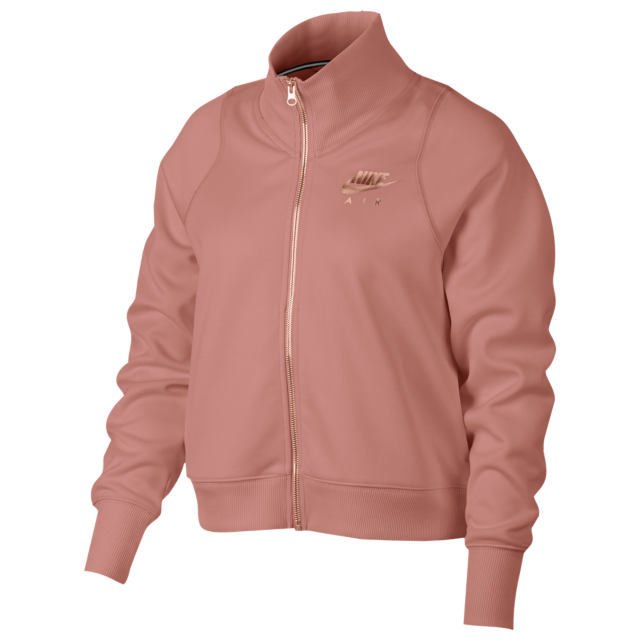 Nike Rose Gold Metallic Air Track Jacket - Women's | Sporty jacket .