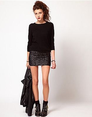 How to Wear Sequin Mini Skirt: Best 15 Attractive & Elegant Outfit .