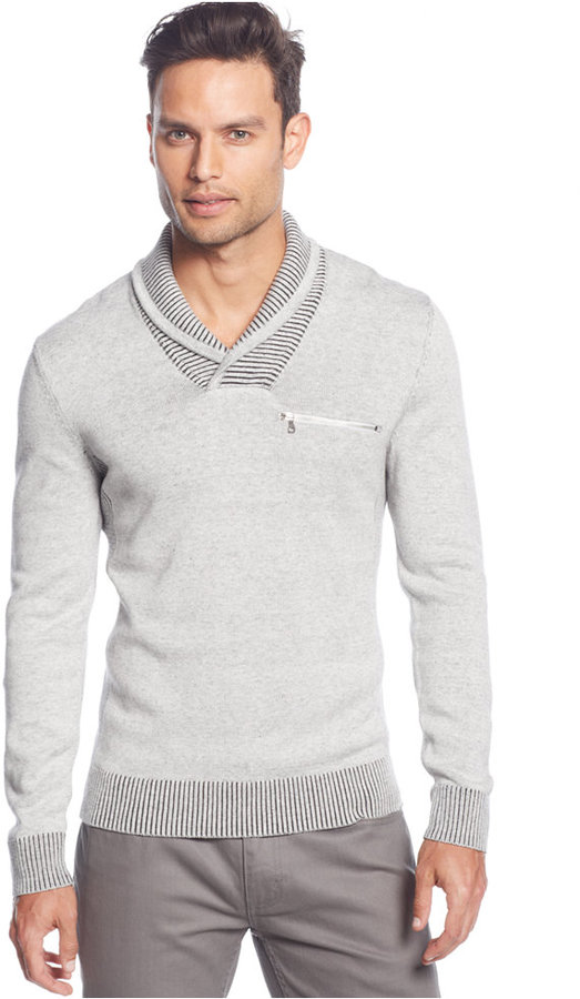 INC International Concepts Nick Shawl Collar Sweater, $59 | Macy's .