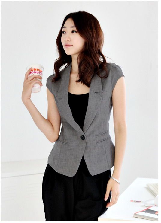 Qoo10 - Women Short Sleeve Blazer / Jacket * Summer Wear * Office .