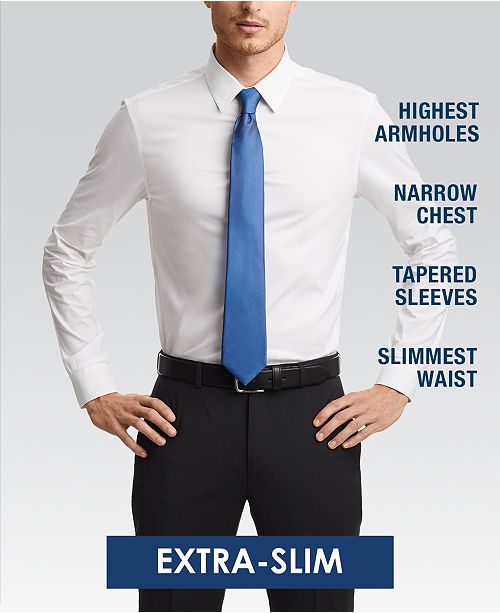 Calvin Klein Calvin Klein Men's STEEL Extra-Slim Fit Non-Iron .