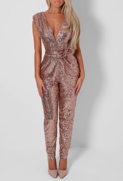How to Wear Sparkly Jumpsuit: 15 Stunning Outfit Ideas - FMag.c