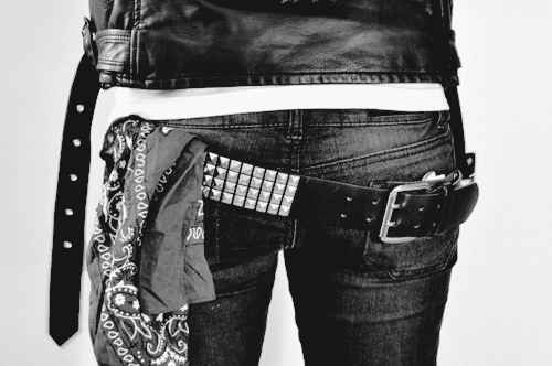You didn't really understand why you had to wear your studded belt .