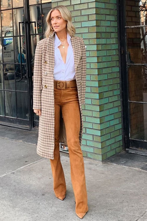 Kristin Cavallaris Shows An Impossibly Chic Way to Wear Suede .