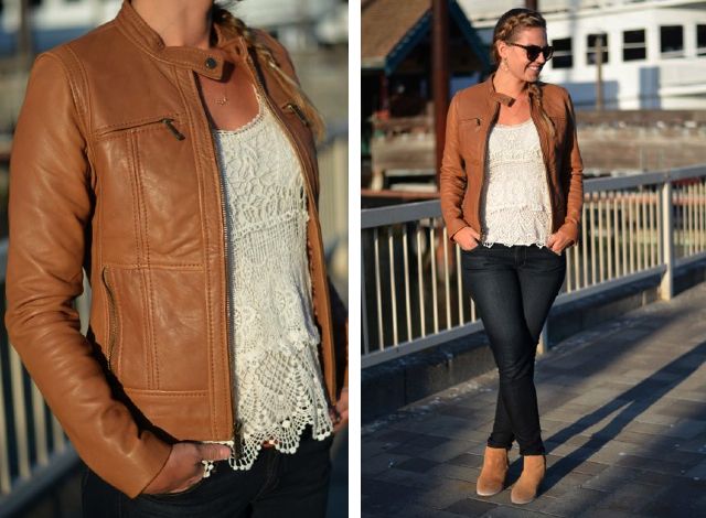 wear this: tan leather jacket | Tan leather jackets, Leather .