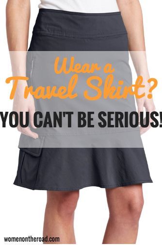 Wear A Travel Skirt? You Can't Be Serious! | Travel skirt, Travel .