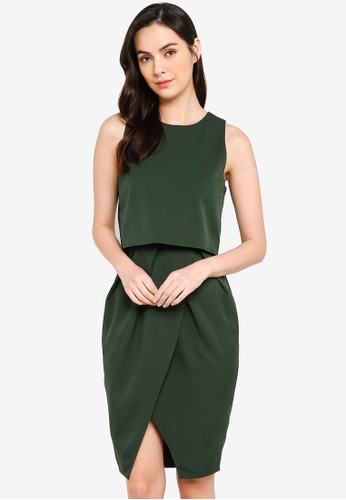 Shop ZALORA BASICS Double Layer Tulip Skirt Dress Online on ZALORA .