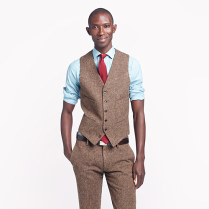 Ludlow Suit Vest In English Tweed, $150 | J.Crew | Lookast