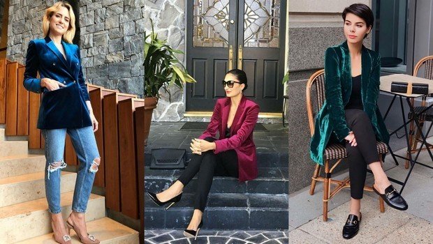 14 Bloggers' Outfits Proving Velvet Blazers to Be Winter
