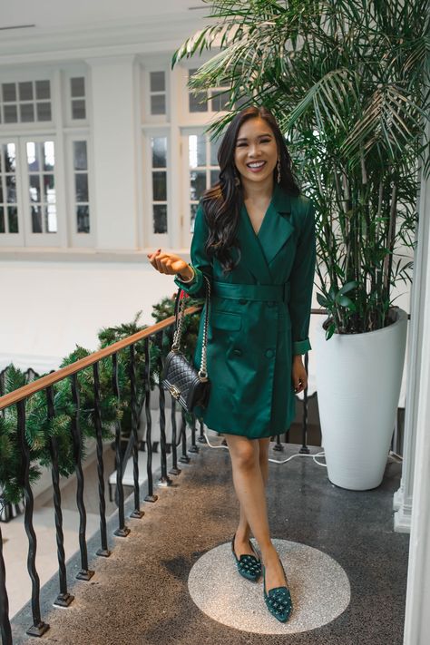 Blogger Hoang-Kim shares an outfit with velvet flats | velvet .