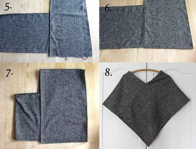 Wool Poncho DIY | Ponchos diy, Recycled sweaters, Wool ponc