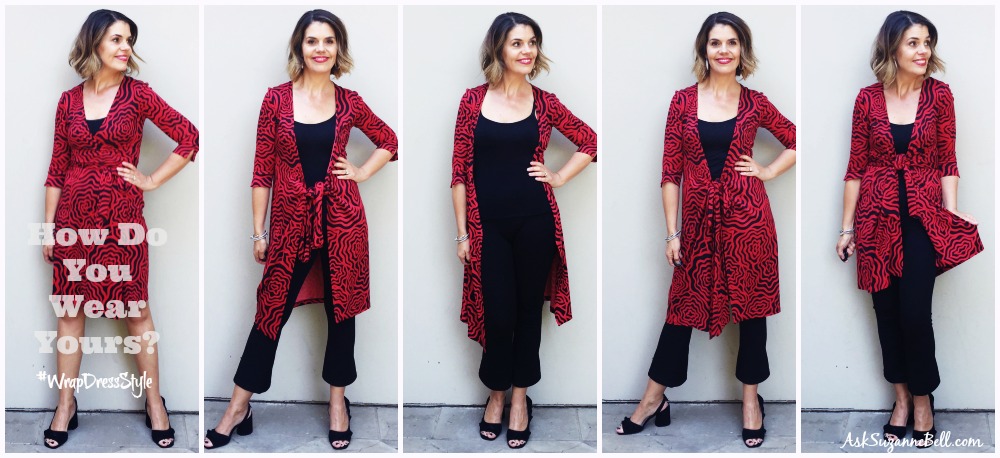 How to Wear a DVF Wrap Dress as a Tunic Top or Cardigan - Ask .