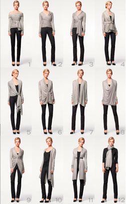 A single sweater, 12 ways | Unclutterer | Convertible clothing .