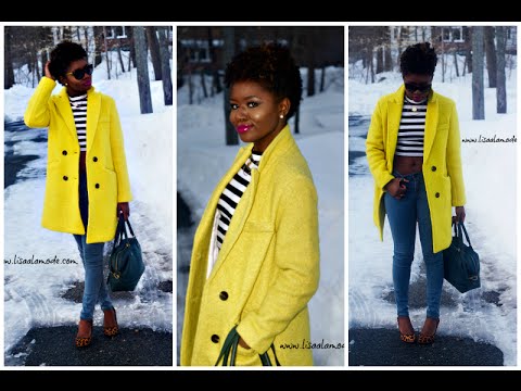 What to Wear With a Yellow Coat: Outfit of the Day - YouTu