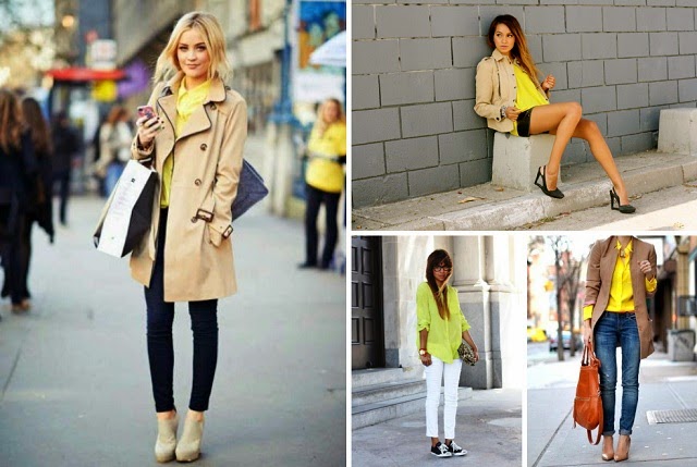 How to wear: yellow shi