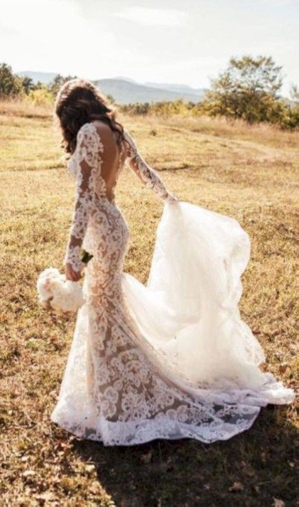 50 Gorgeous Country Wedding Dress Ideas - VIs-Wed | Ivory wedding .