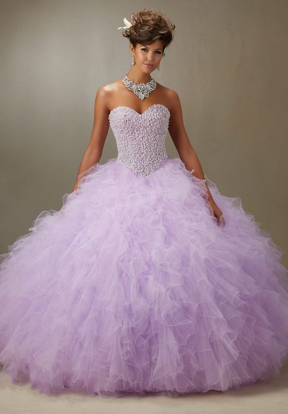 Sparkling Lavender Quinceanera Dress