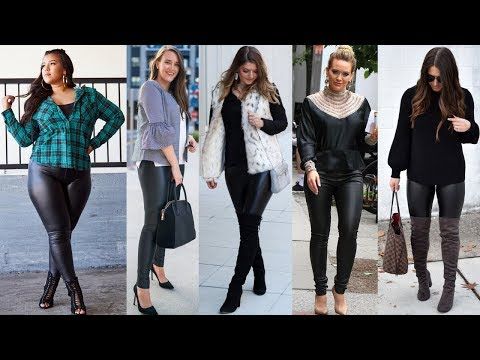 SHOPPERS USA: Leather leggings outfit ideas || Women's clothing .