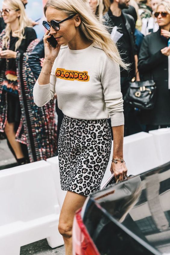Rock blondes with leopard print