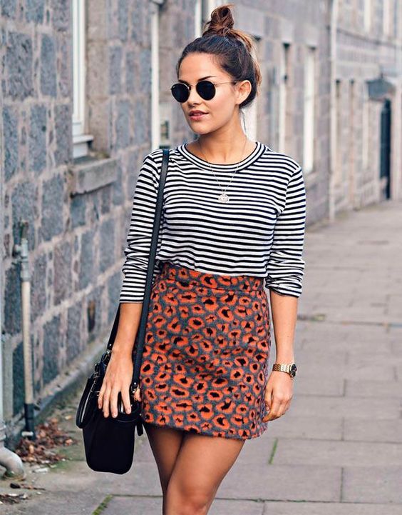 Leopard print skirt pattern