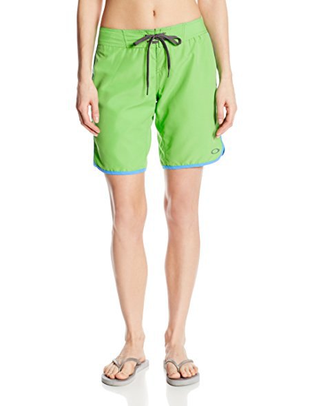 Lime and pink board shorts green sandals