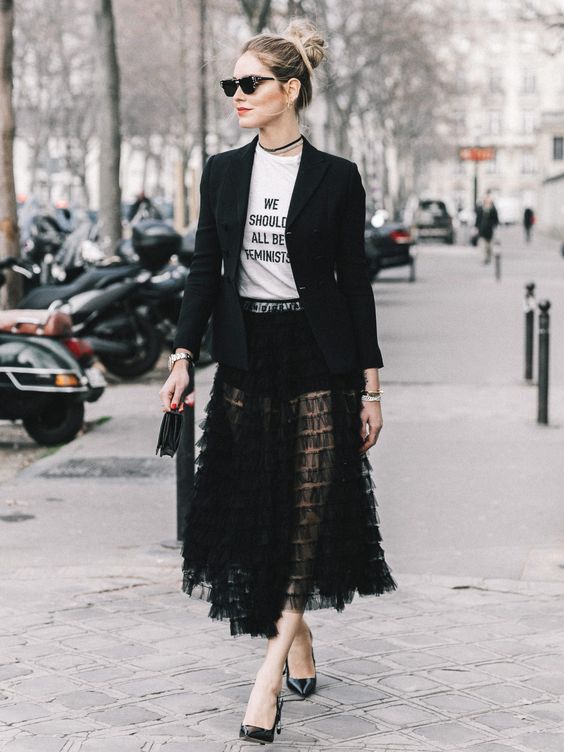 loud and clear tulle skirt