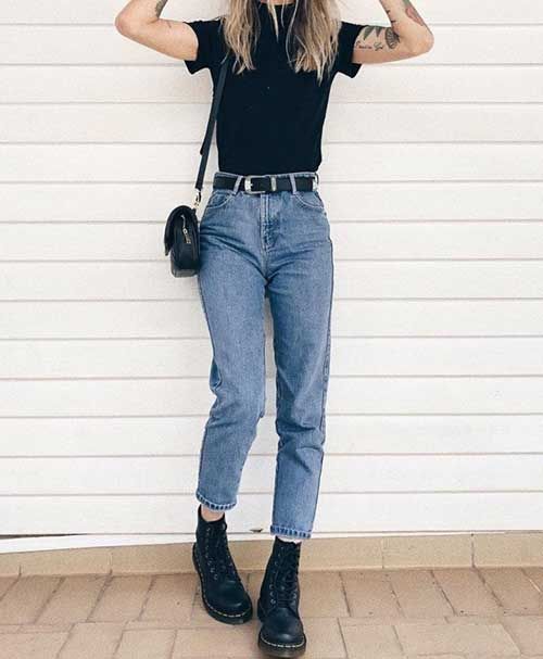 Comfy Jean Outfit | Mom jeans outfit, Casual outfits, Cool outfi