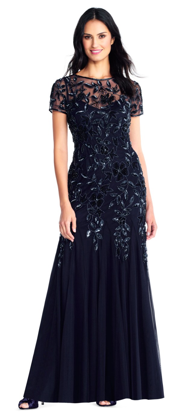 Middle of the night blue mother of the bride dresses